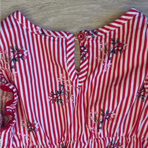 Nannette Kids Red Striped Shirt | size 5 - Picture 5 of 7
